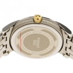 Pre Owned Tissot White Stainless Steel Ballade III Women's Wristwatch 28MM