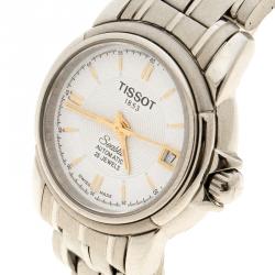 Pre Owned Tissot White Stainless Steel Seastar A630/70K Women's Wristwatch 24MM