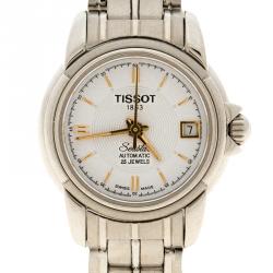 Pre Owned Tissot White Stainless Steel Seastar A630/70K Women's Wristwatch 24MM
