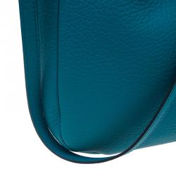 Pre Owned Tod's Blue Leather Dots Shopping Tote