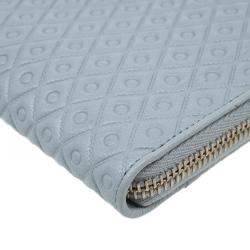Pre Owned Tod's Grey Zip Around Wallet