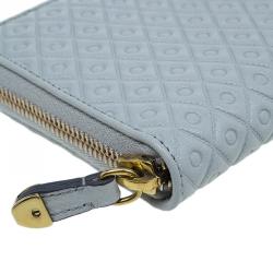 Pre Owned Tod's Grey Zip Around Wallet