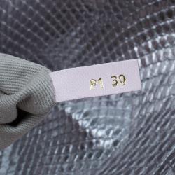 مملوكة مسبقًا حقيبة يد تودز هورس سيكيللو جلد ثعبان وجلد وردي وفضي