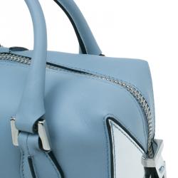 مملوكة مسبقًا حقيبة تودز كاورلينا دي كيوب باولر زرقاء/فضي جلد ميني