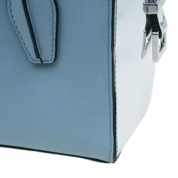 مملوكة مسبقًا حقيبة تودز كاورلينا دي كيوب باولر زرقاء/فضي جلد ميني