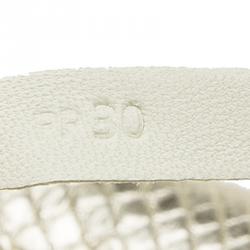 Pre Owned حقيبة يد تودز شوبيغ هورس بلوك جلد ثعبان وجلد ذهبي/أصفر كبيرة