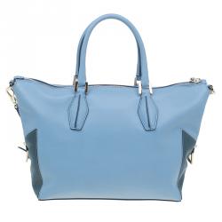 مملوكة مسبقًا حقيبة يد تودز كارولينا سحاب CC أزرق/ أخضر صغيرة