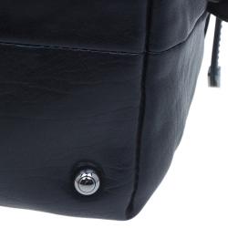 مملوكة مسبقًا Tod's Black Leather Signature Bauletto Bag