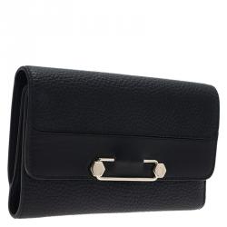 Pre Owned Tod's Black leather Brooch Wallet