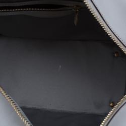 Pre Owned Tod's Grey/Red Leather and Suede Small D-Cube Bowler Bag