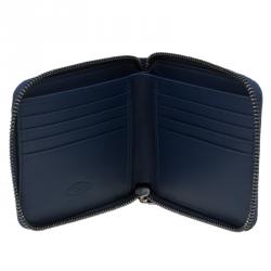 Pre Owned Tod's Two Tone Leather Zip-Around Compact Wallet
