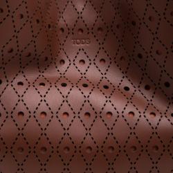 Pre Owned حقيبة تودز شوبينغ جلد بني مثقب