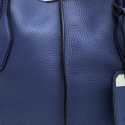 مملوكة مسبقًا Tod's Blue Leather Medium Joy Shopper Tote