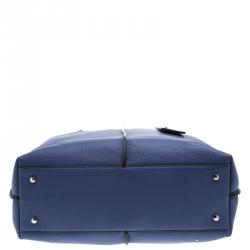 مملوكة مسبقًا Tod's Blue Leather Medium Joy Shopper Tote