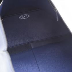 مملوكة مسبقًا Tod's Blue Leather Medium Joy Shopper Tote