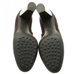 مملوكة مسبقًا Tod's Brown Suede Ankle Boots Size 40 