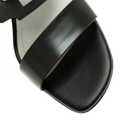 Pre Owned Tod's Two Tone Leather Cutout Platform Sandals Size 39.5