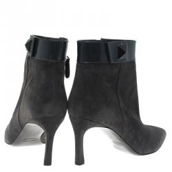 مملوكة مسبقًا Tod's Grey Suede Ankle Boots Size 40