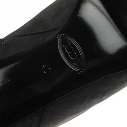 مملوكة مسبقًا Tod's Grey Suede Ankle Boots Size 40