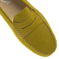 Tod's Green Suede Penny Loafers Size 39