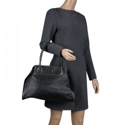 Pre Owned حقيبة يد تودز غيريلي جلد سوداء