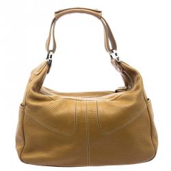 Tod's Tan Leather Miky Hobo