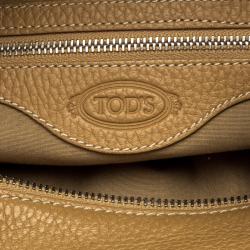 Tod's Tan Leather Miky Hobo