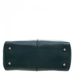 Pre Owned Tod's Dark Green Leather D-Styling Shopper Tote