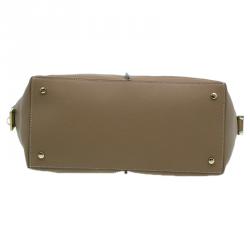 مملوكة مسبق ًا Tod's Beige Leather Small CC Zip Tote Bag