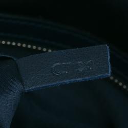 مملوكة مسبقًا Tod's Dark Blue Leather Small CC Zip Tote Bag