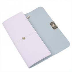 Pre Owned Tod's Light Pink Leather Foldover Logo Wallet