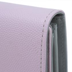 Pre Owned Tod's Light Pink Leather Foldover Logo Wallet