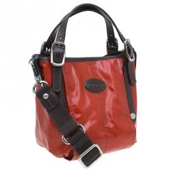 مملوكة مسبقًا Tod's Orange Coated Canvas Mini G-Line Easy Sacca Shoulder Bag