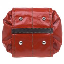 مملوكة مسبقًا Tod's Orange Coated Canvas Mini G-Line Easy Sacca Shoulder Bag