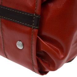 مملوكة مسبقًا Tod's Orange Coated Canvas Mini G-Line Easy Sacca Shoulder Bag