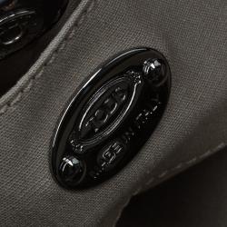 مملوكة مسبقًا Tod's Orange Coated Canvas Mini G-Line Easy Sacca Shoulder Bag