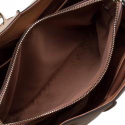 مملوكة مسبقًا حقيبة يد تودز D كيوب متوسطة جلد لون ثنائي بيج