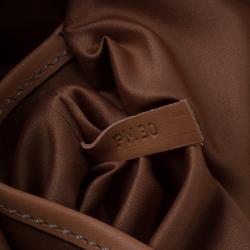 مملوكة مسبقًا حقيبة يد تودز D كيوب متوسطة جلد لون ثنائي بيج