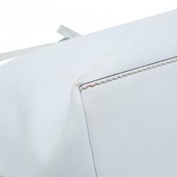 Pre Owned Tod's White leather Toujours Shopping Tote