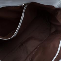 Pre Owned Tod's White leather Toujours Shopping Tote