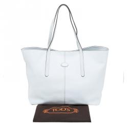 Pre Owned Tod's White leather Toujours Shopping Tote