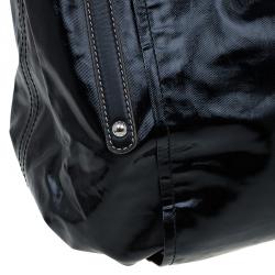 Pre Owned حقيبة يد تودز ساكا G لاين كانفاس مقوى أسود ميتاليك