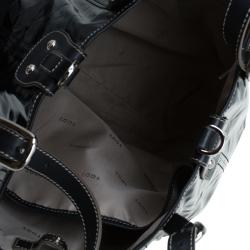 Pre Owned حقيبة يد تودز ساكا G لاين كانفاس مقوى أسود ميتاليك