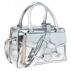 Pre Owned حقيبة بولر تودز ميليتري جلد فضي صغيرة