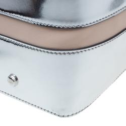 Pre Owned حقيبة بولر تودز ميليتري جلد فضي صغيرة