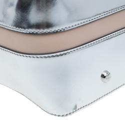 Pre Owned حقيبة بولر تودز ميليتري جلد فضي صغيرة