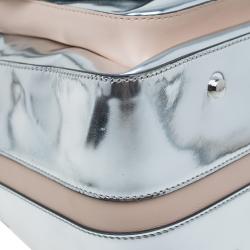 Pre Owned حقيبة بولر تودز ميليتري جلد فضي صغيرة