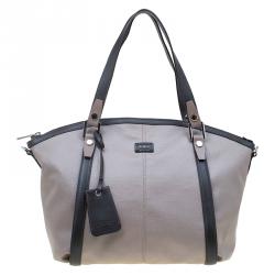 Tod's Beige Coated Canvas G-Line Sacca Tote 