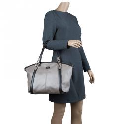 Tod's Beige Coated Canvas G-Line Sacca Tote 
