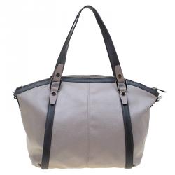 Tod's Beige Coated Canvas G-Line Sacca Tote 